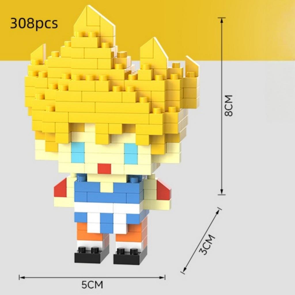 6cm high particle building blocks assembly toys mini desktop ornaments room decoration Halloween Christmas anime cartoon kawaii