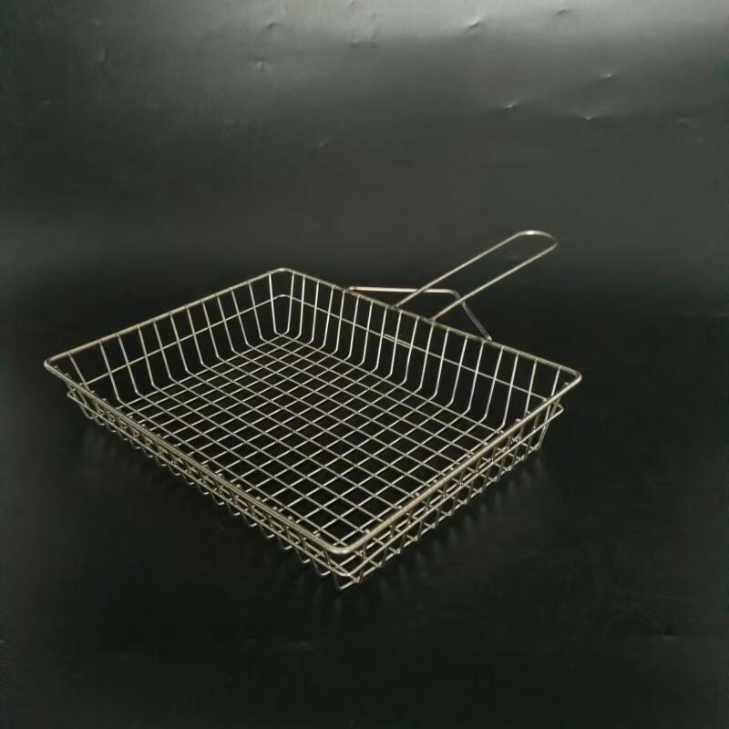 Grillkorb für Fisch und Meeresfrüchte mit Griff