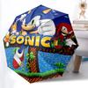 1pc Sonic The Hedgehog Auto Umbrella Durable Iron Frame & Plastic Handle, Gift for Men & Women, Sturdy Construction, Best for Christmas, Helloween, Pl