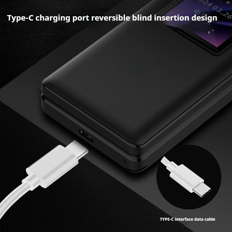 Flip Cover Elderly Mobile Phone Full Netcom 4G Dual Card Dual Belt Long Standby Loud