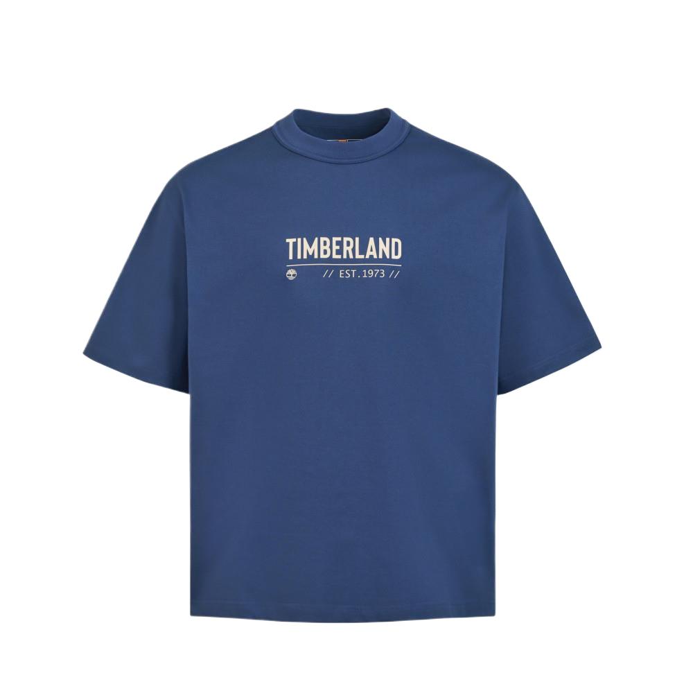 Timberland Свободный однотонный пуловер, футболка с коротким рукавом, унисекс, топы TB0A5RUGEYO1 S