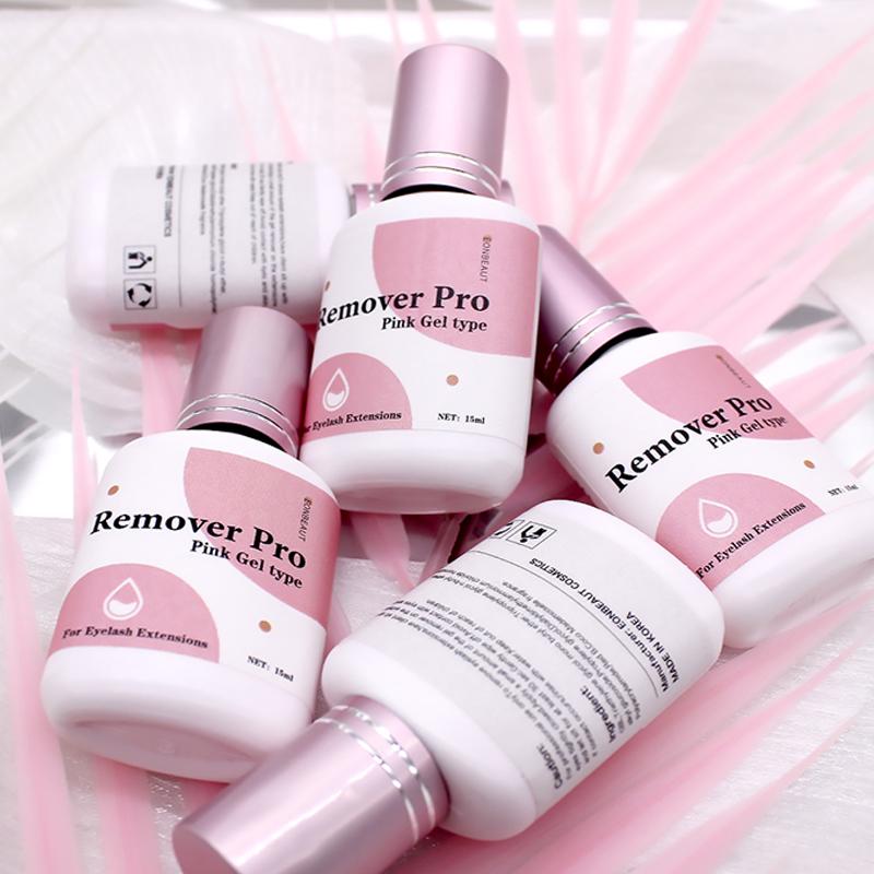 Klarer Gel-Entferner Pro Wimpernverlängerungskleber 15g Wimpernverlängerungskleber Korea-Entferner Falsche Wimpern-Make-up-Tools Blaue, rosafarbene Banane