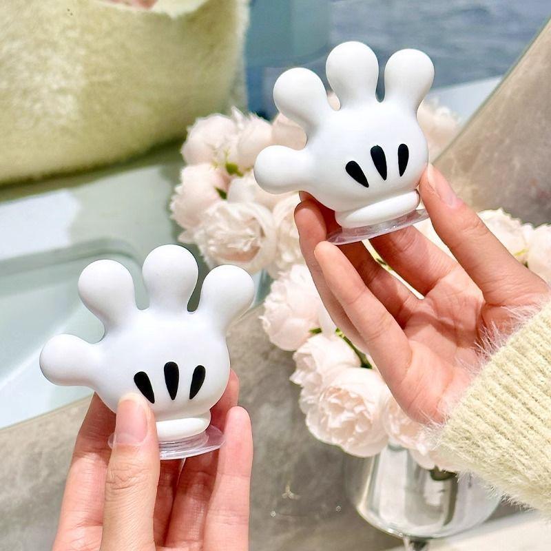 Cartoon Palm Bathroom Toothbrush Suction Cup Ledge Hanger Rack Storage