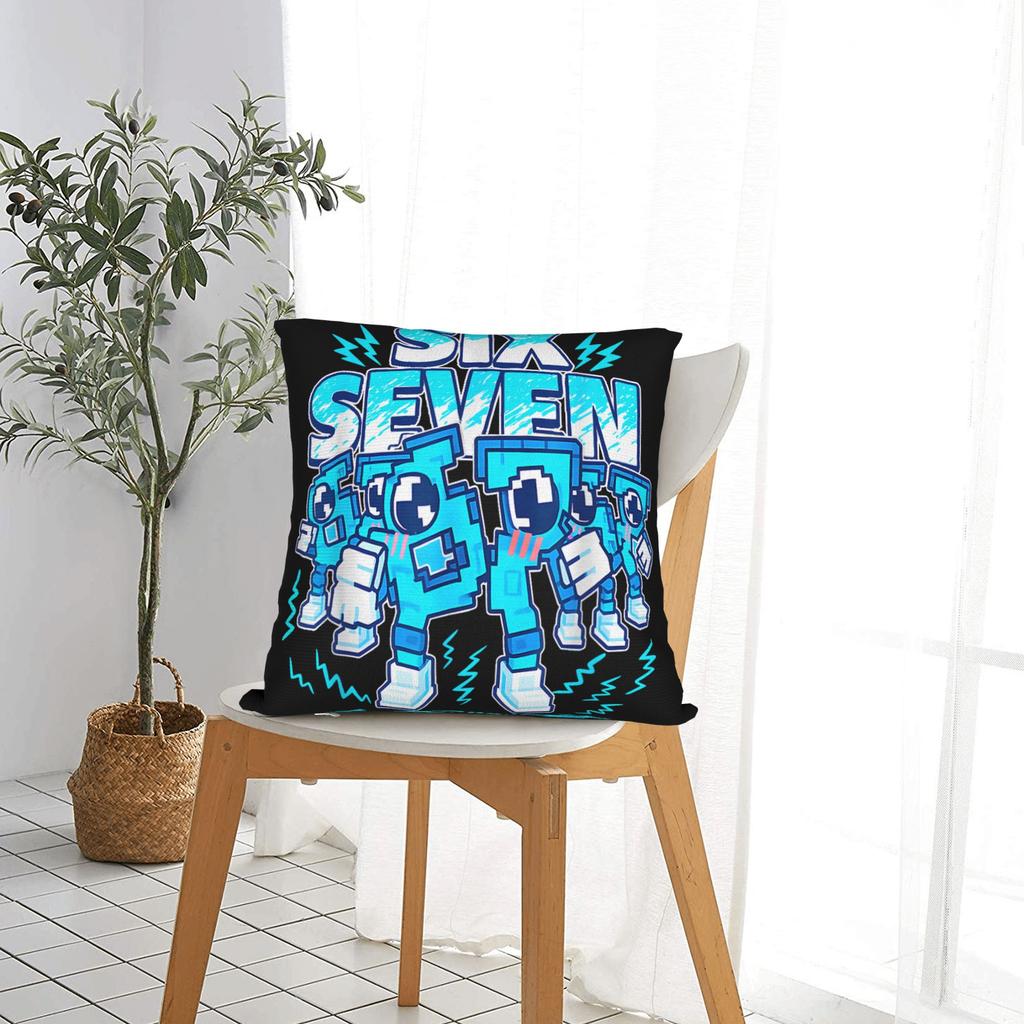 Pillow Cover 67 Meme Six Seven 6 7 Italian Brainrot Morden Pillow Case For Living Room Chair Pillowcases