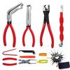 Kit d'outils de retrait de connecteurs électriques automobiles, Pinces de déconnexion électrique, Extracteur de relais, Extracteur de durite, Extracteur de broche de borne et Outil pour clips de panneau