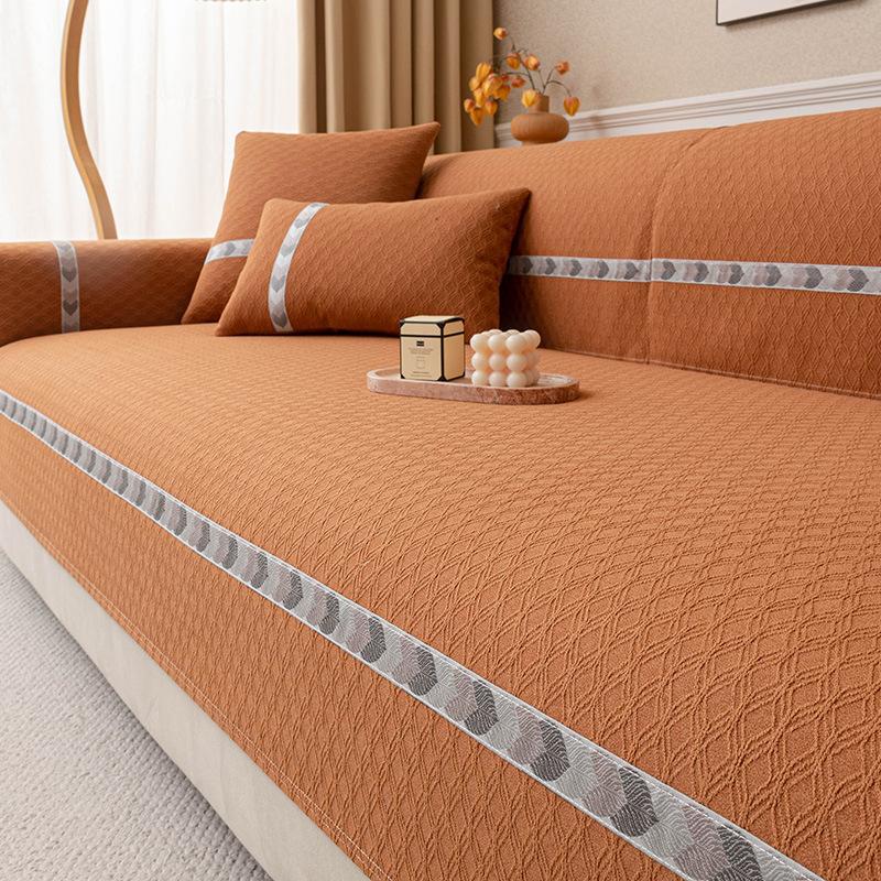 Universal Jacquard Corner Sofa Cover Wear-Resistant Full Coverage Easy Install Sofa Slipcovers Couch Cap Furniture Case