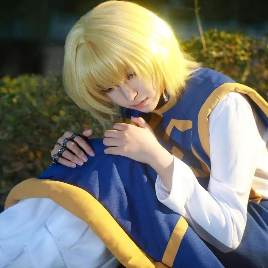 Hunter X Hunter Kurapika Judgement Chains Cosplay& Halloween Costume Bracelet & Wig