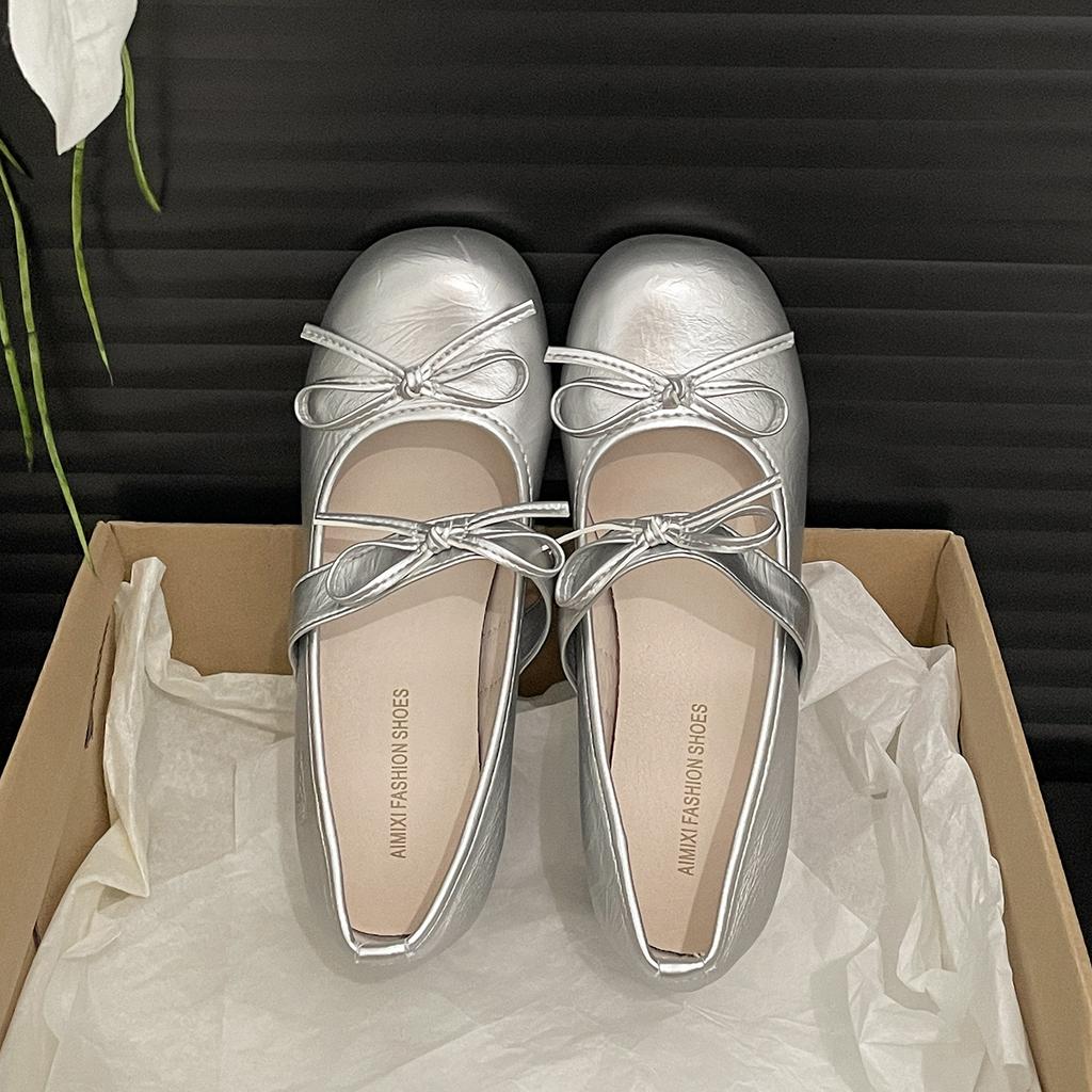 White French Round Head Thick High Heel Light Mouth Single Shoes Women's Summer 2025 New Versatile Skirt Heightening Mary Jane Shoes