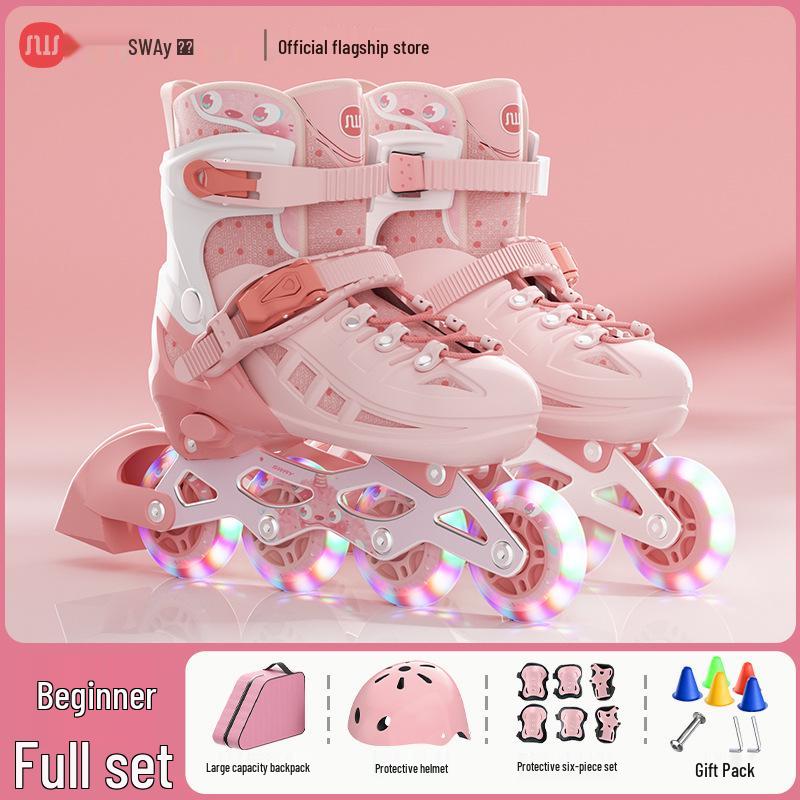 

Роликовые коньки Sway Swis Professional для начинающих для детей и взрослых - Однорядные с тормозом. Large [37-41] 12 to Adult