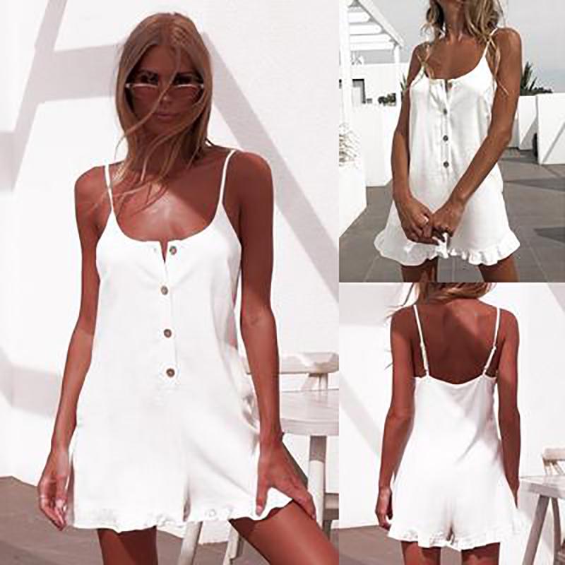 Buy Womens Cotton Linen Jumpsuit Romper 