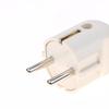 1Pcs Electrial Grounded European Connector With Cover Eu Rubber Waterproof Socket Plug Ip54 For Diy Power Cable Cord 16A 250V