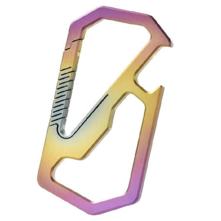 Titaniums Buckles Waist Buckles AntiLost Carabiner Clip Portable Outdoor Tool Key Holder with Bottle Opener Easy To Use