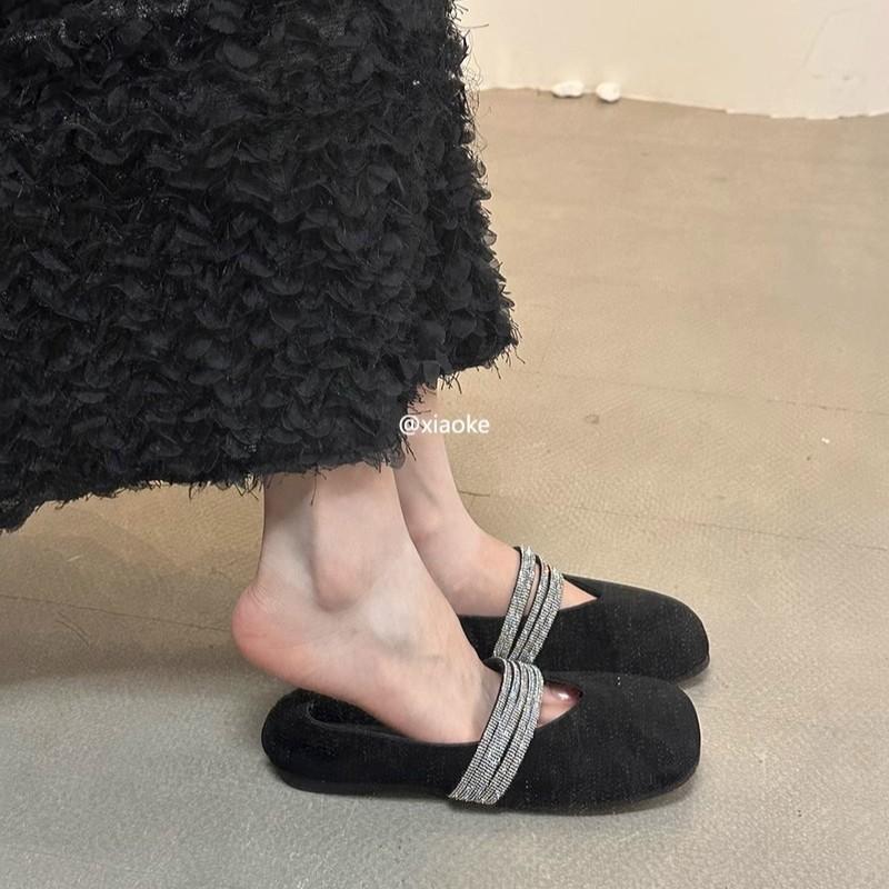 French flat-bottomed design single shoes 2025 new summer fairy style retro Doudou female gentle Mary Jane ladyshoes