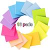 (16 Pack) Pop Up Sticky Notes 3x3 in Accordion Stickies Super Sticking Power Memo Pads Bright Colors