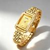Damen-Quarzuhr SKMEI Quadratisch Gold Edelstahl 2670