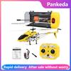 3.5CH Metal RC Helicopter With Lights Three-channel Rc Helicopter Anti-collision Anti-drop Equipped with Gyro Alloy Aircraft
