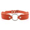 Black Red Choker Necklace Circle Stud Punk Rock Faux Leather Goth Collar Women Chocker Girls Harajuku Costume Gothic Jewelry
