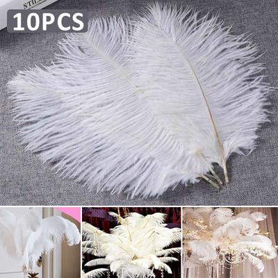 10PCS 40-45cm Large Ostrich Feather Plume Costume Wedding Xmas Party Decoration
