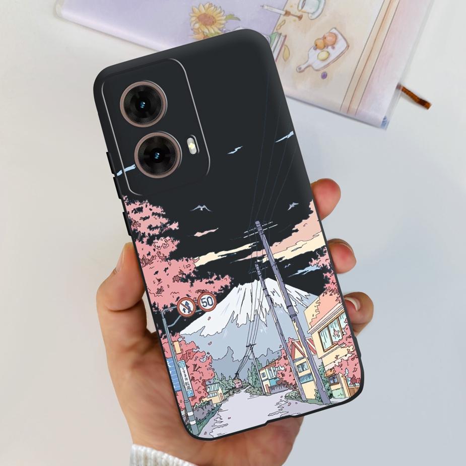 For Motorola Moto G85 Case New Fashion Painted Cover 6.67'' Soft Silicone Phone Case For Moto G85 G 85 MotoG85 Back Cover Bumper