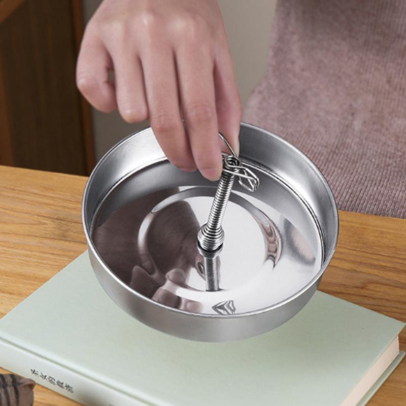 Edelstahl Multifunktions Aschenbecher Basis Magnetisch Mückenkerze Mückenkerzenhalter Mit Tablett Mückenschutz