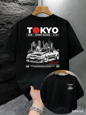 2026 Mens Casual Short Sleeve Tshirt Printed Pure Cotton Soft Breathable Fabric Mens and Womens Same Style Top