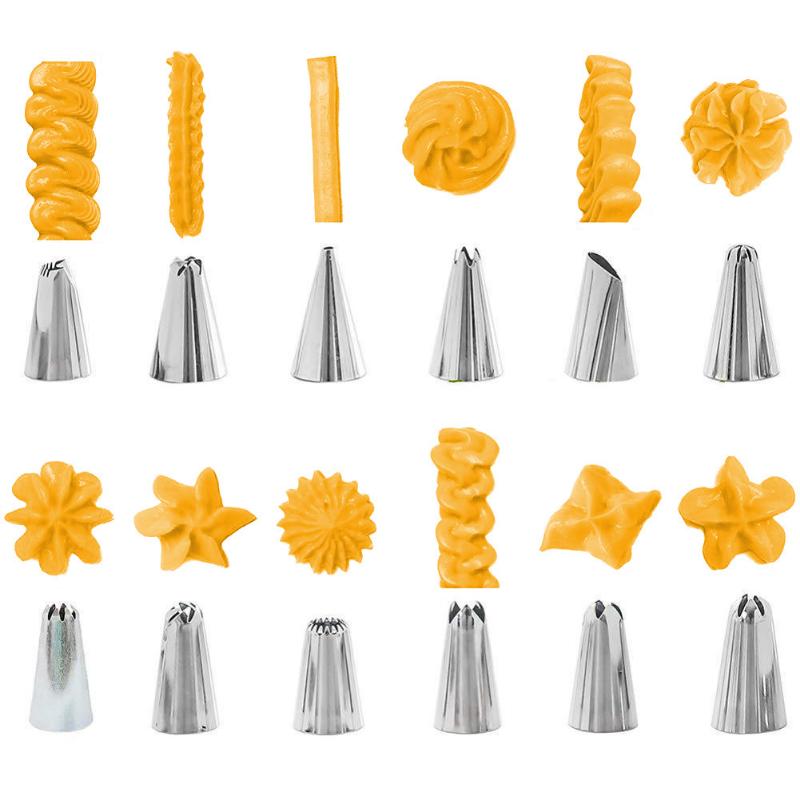 83Pcs Cake Decoration Set Flower Mounting Tool Baking Set Flower Mounting Piping Nozzles Cake Making Tool Bakewares