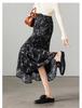 High Waisted Printed A-line Umbrella Skirt 2026 Spring Fashion Versatile Mid Length Skirt