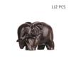 PCS Carved Micro Landscape Home Decor Natural Wood Miniature Craft Animal Figurines Elephant Statue