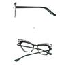 Women's Glasses, Fashionable Large-frame Metal Cat Eye Hollow Glasses.