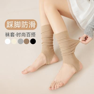 Ladies Fall Thin New Product Ballet Style Calf Step Foot Pile Socks