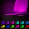16-color motion-sensor toilet light, built into the toilet bowl, bathroom LED night light, suitable for toilets, Christmas gift.
