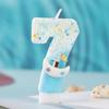 Smooth Sailing Ocean Series Digital Candles Handmade DIY with Small Boat Decoration Party Celebrating Creative Candles