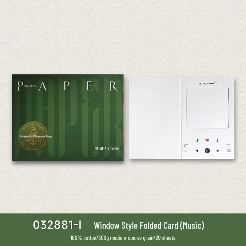 Zun Jue 300g Cotton Medium Rough Texture Watercolor Paper - DIY Blank Postcard Card.