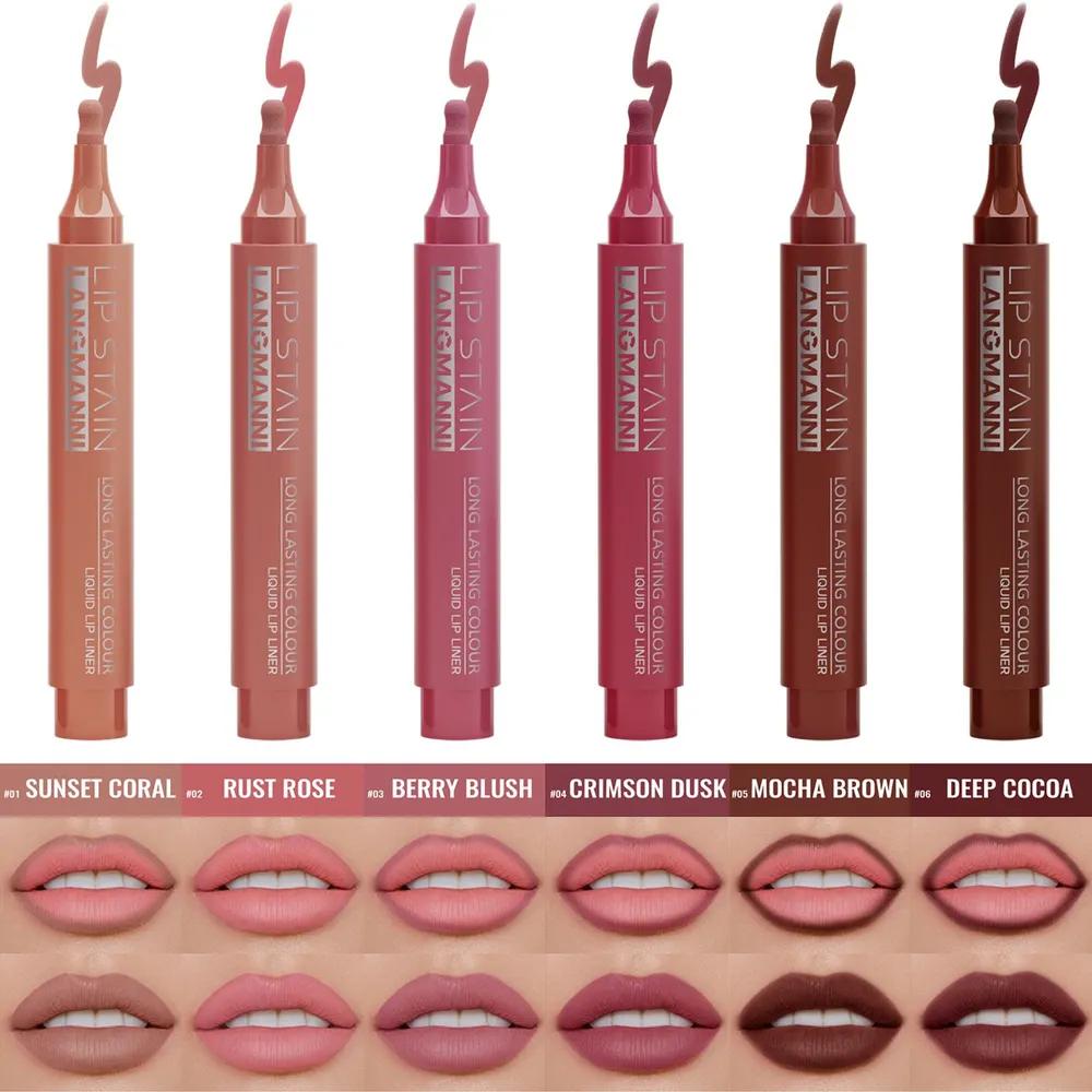 LANGMANNI Lip marker tint / pencil marker matte liquid water resistant
