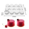 Silica Gel Mousse Cake Mold, Baker's Dessert Mousse DIY Chocolate Soap Candle Mold, 12-Cavity Cylindrical Sandwich Mold