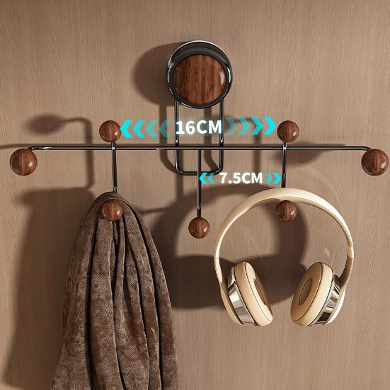 Saugnapfhaken Mehrhaken-Design Bohren nicht nötig Wandaufhänger Große Speicherkapazität Wandregal für Eingang Schlafzimmer Badezimmer