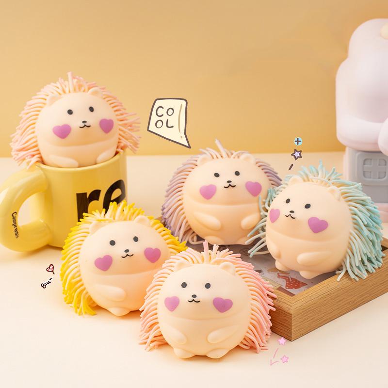 Cute Hedgehog Anti Stress Squishy Fidget Toys Venting Ball Slow Rising Decompression Squeeze Toy For Adults Kids Holiday Gifts