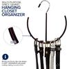 EASYVIEW Belt Scarf Hanger Space Saving Organizer Hanging Multi Purpose Ties Shoe Rack Gym Bag Organizer Closet Organization