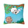 Bubu & Dudu Pillow Case Morden Pillow Cover Square Custom DIY Cushion Cover Pillowcases For Office Car Home Decorative
