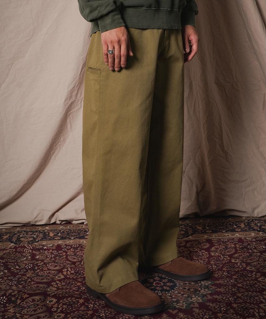PERSTEP Work Chino Wide Pants Beige Kjlp4732
