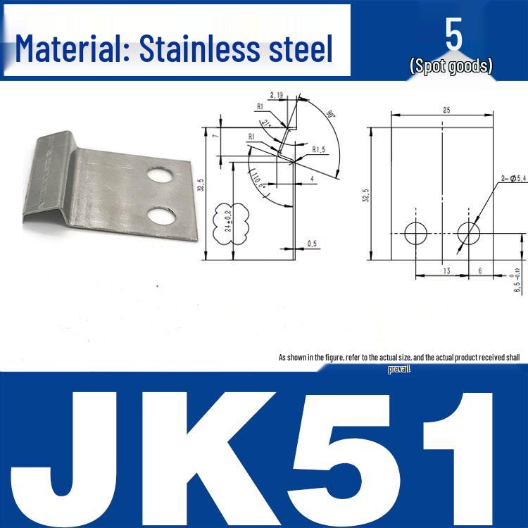 Stainless Steel Spring Clip: Metal Crimp, Wire Baffle, Pipe Holder, Conductive Manganese.