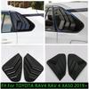 Black / Carbon Fiber Car Window Side Spoiler Triangle Panel Trim Accessories for TOYOTA RAV4 RAV 4 XA50 2019 - 2