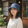 Wide Brim Women Fisherman Hat Rolled Edge Basin Hat Casual Bucket Hat  Girl