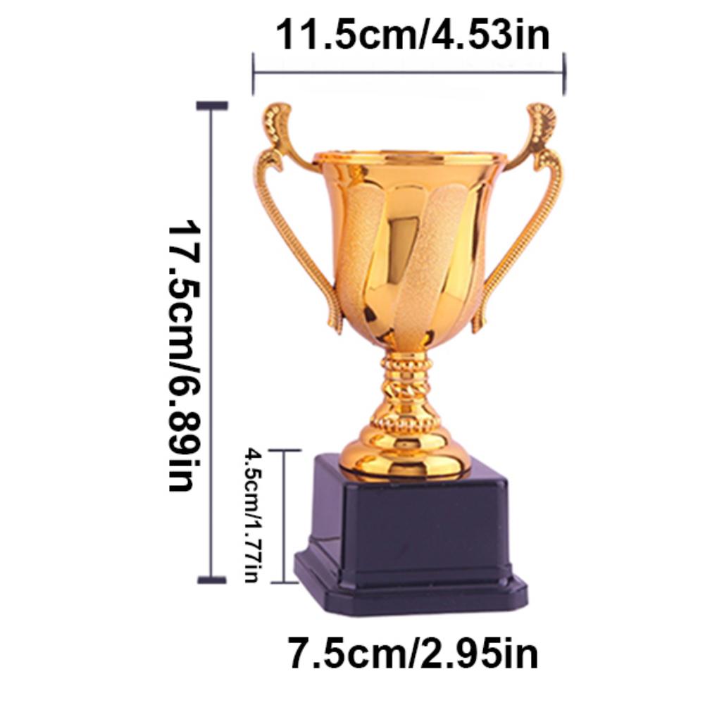 Gold Plastic Reward Trophy Cup Soccer Medals Prize Cup Early Educational Basketball Football Winners Gifts for Game School