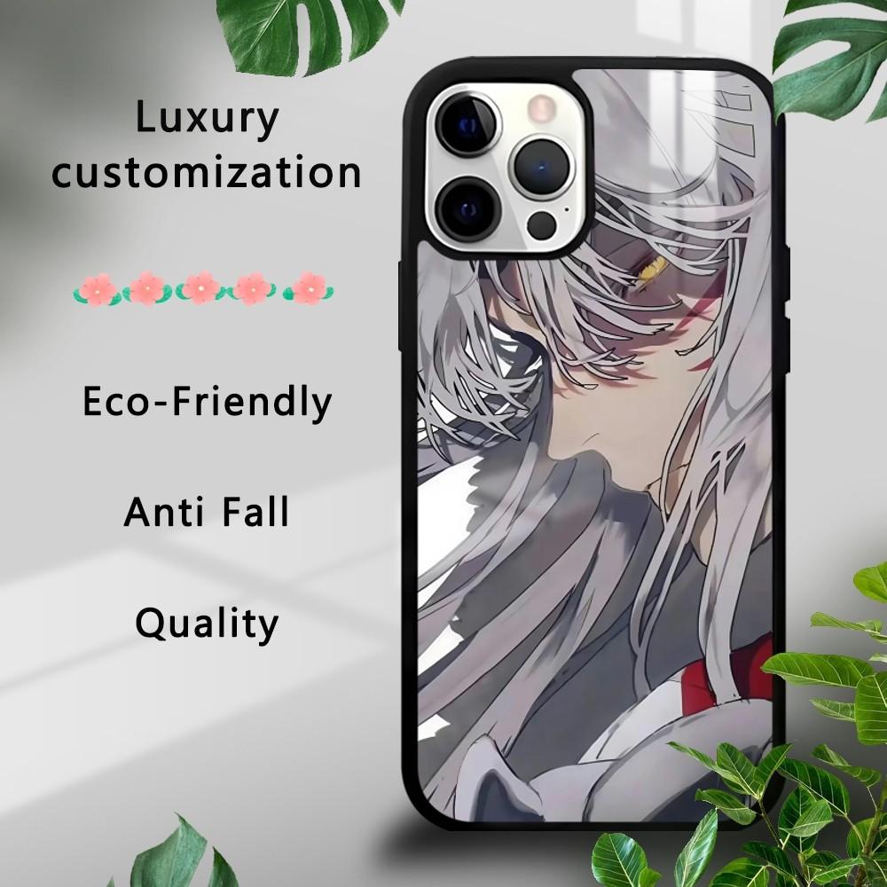 I-Inuyasha S-Sesshomaru Phone Case For iPhone 16 15 14 13 12 11 Pro Xs Max Mini Plus Celulares Hard Funda