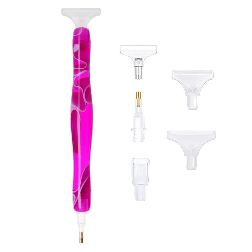7Pcs Resin Diamond Painting Pen Eco-friendly Alloy Replacement Pen Heads Multi Placers Point Drill Pens DIY Craft Nail Art Tool