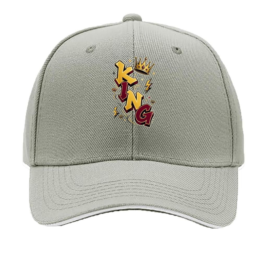 Royal Crown Street Lettering Emblem Sandwich Baseball Cap Sun Cap Outdoor Workouts Hat