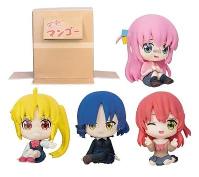 Bocchi the Rock! Hiding In a Cardboard Box! Cable Tie Sitting Figure [Set of 4 (Complete)] Gacha