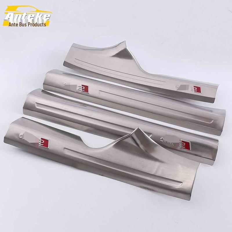 

16 A4L Stainless Steel Sill Strips: Tailgate and Trunk Protection Decor