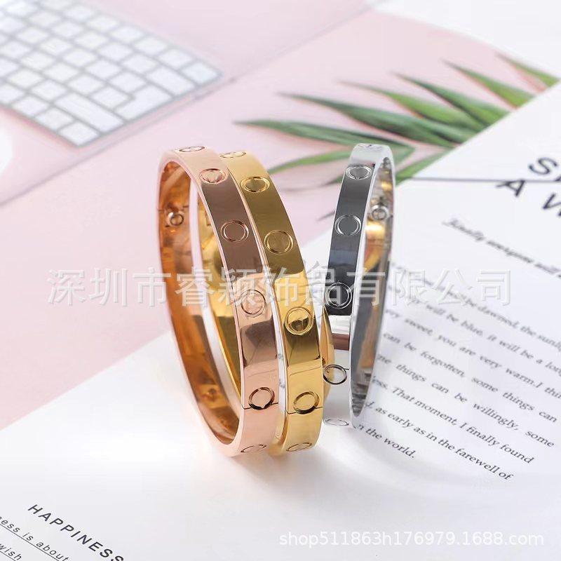 

Браслет-викрутка LOVE Браслет з рожевого золота No. 21